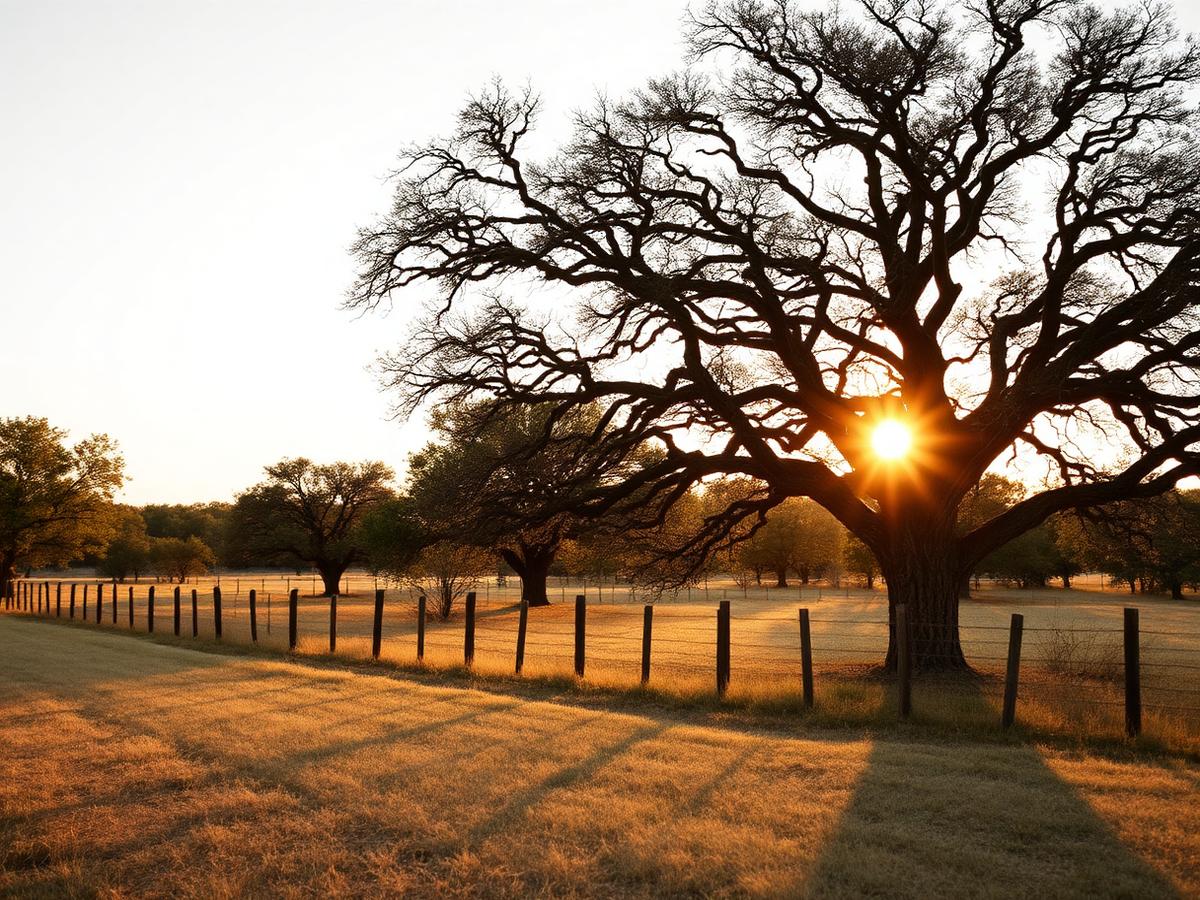 Open land and newer homes at the edge of Liberty Hill, Texas